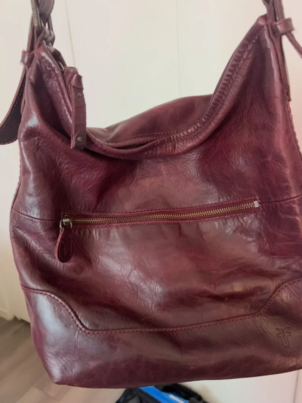 Vintage FRYE Burgundy Leather Hobo Bag ❤️